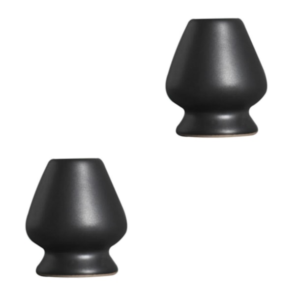 1/2/3 Käsintehty Matcha Vispiläteline Teeseremonia Teepalvelu Mustalle 6 x 7cm 2Set 2Sets Black 6 x 7cm