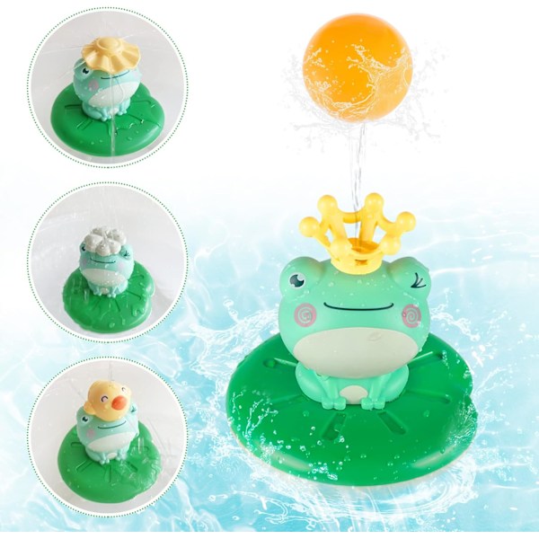 Vattensprutande groda baby badleksak badkar flytande badleksak pool vattensprutleksak för barn från 2 år baby barn småbarn fest present