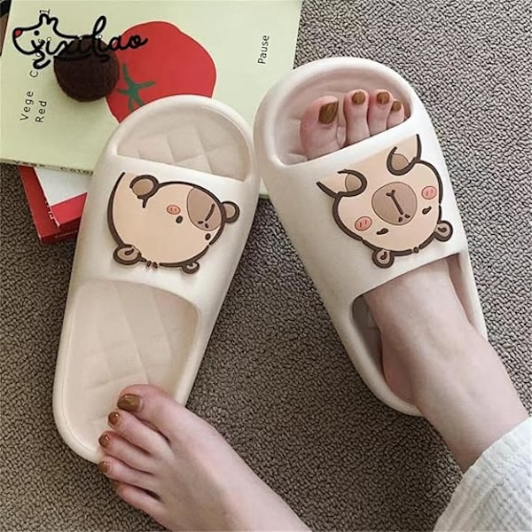 Capybara Tecknade Tofflor Sandaler Kvinnor Halkfria - Utomhus & Inomhus Skor För Strand Resor Dusch Flip Flops Kvinnor