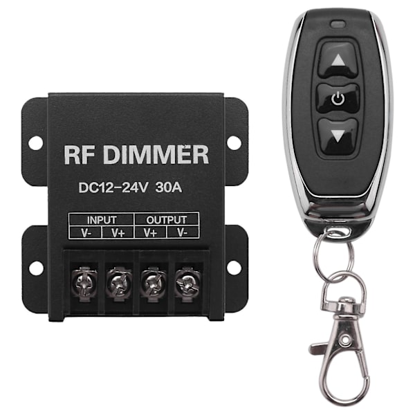 12v Rf Led Dimmer Trådløs Lysstyrke 3 Knapper Fjernbetjening Dc 12v- 24v 30a 360w 720w Til 5050 3