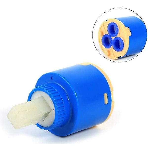 Keraaminen levykasetti 35/40mm Keraaminen kasetti Sekoitin Sisäinen ohjaus Hana venttiili PP Muovi Sininen Mukava (35mm)