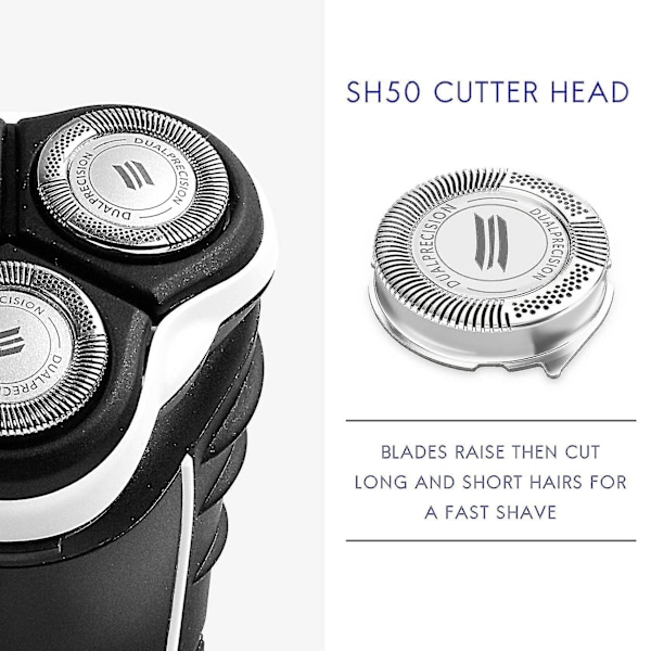 Pakke med Sh50 reservedele til barberhoveder til Series 5000, S5000 S5420 S5380 S5351 Multiprecision-blade