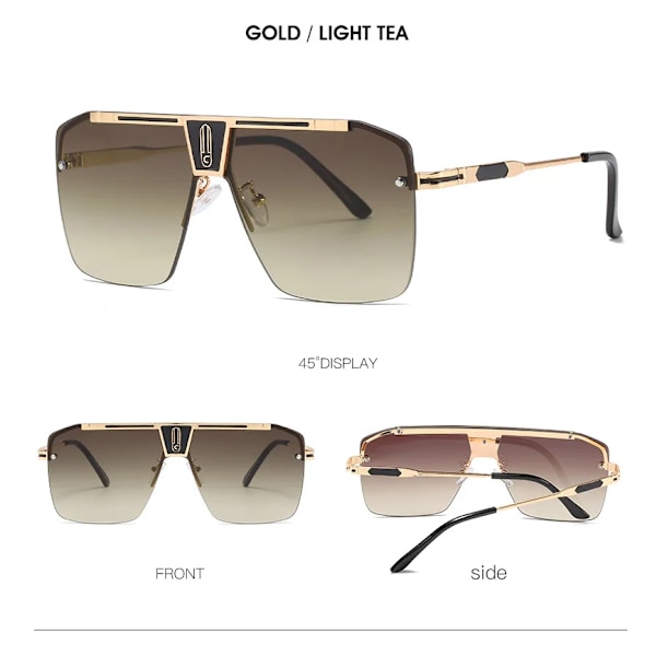 Kiina Tukkumyynti Metallirunko Miesten Aurinkolasit Luxury Custom Logo Aurinkolasit Miehille, Joilla On Korkea Laatu 6 fashion sunglasses