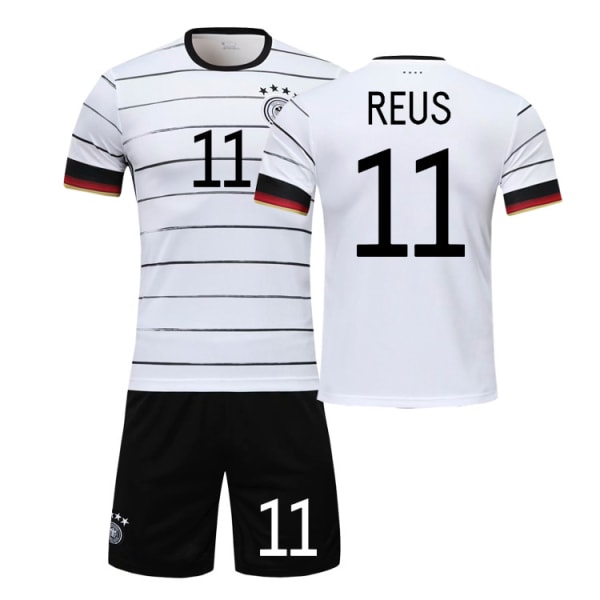 2021 Tysk landshold nr. 13 Muller fodboldtrøje sæt til mænd og kvinder, voksne og børn, konkurrenceuniform, træningspersonlig trøje 2021 German Socks No. 11 28