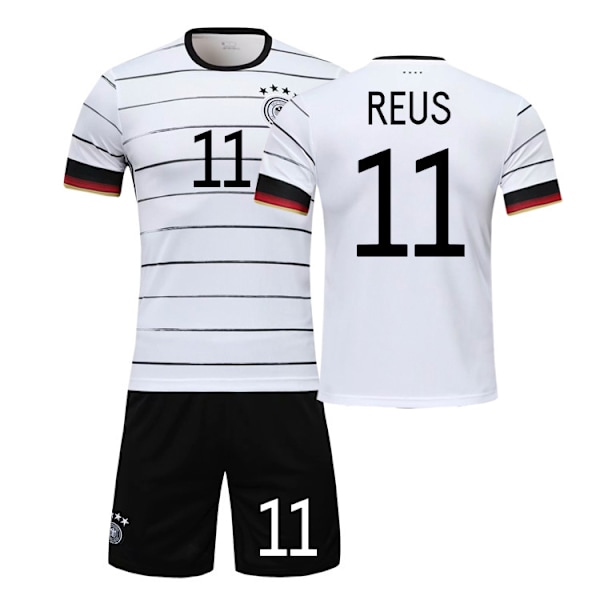 2021 Tysk landshold nr. 13 Muller fodboldtrøje sæt til mænd og kvinder, voksne og børn, konkurrenceuniform, træningspersonlig trøje 2021 German Socks No. 8 18