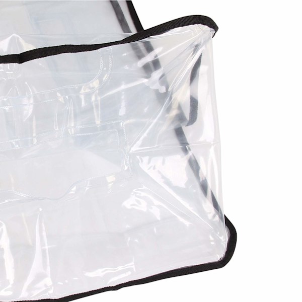 Läpinäkyvä matkalaukun suojus, vedenpitävä PVC-matkalaukun suojus, vedenpitävä, pölyä ja naarmuja kestävä suojus pyörillä varustetulle laukulle, 22 tuumaa