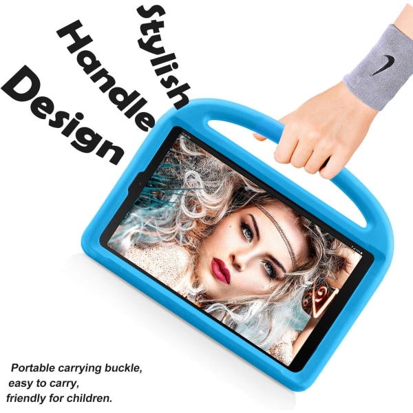 Fodral för Samsung Galaxy Tab A 10.1 SM-T510/T515 Lätt stötsäker grepp Unikt fodral för barn SM-T510 10.1 tum surfplatta 2019 Blå