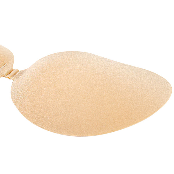 Rintaliivit ilman olkaimia, silikoninen push-up, selästä avoin, itsestään kiinnittyvä, näkymätön, pitsi, ihonvärinen Skin colour C