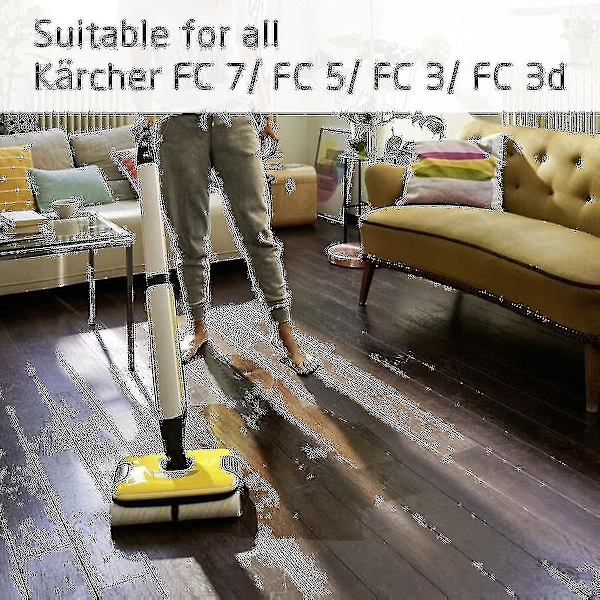 8-delt sett med ruller for Karcher Fc7 Fc5 Fc3 Fc3d Gulvrens (ws)