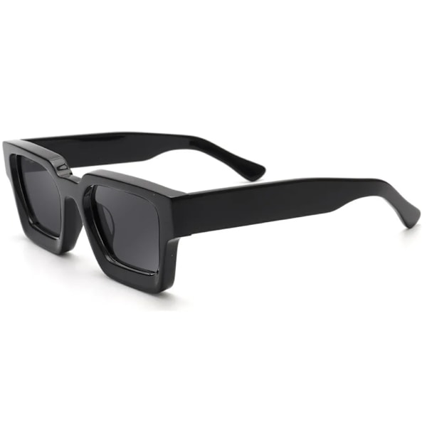 Høy kvalitet fabrikk 2024 italienske luksus acetat solbriller håndlaget tykke firkantede tilpassede metall logo polariserte acetat solbriller 1 As shown in figure
