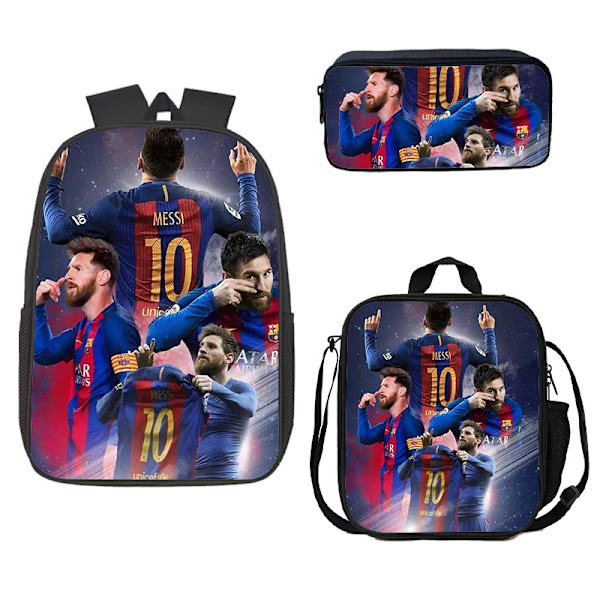 Fotball-VM Student Ryggsekk Messi Bag Søt Datamaskin Bag Style style1 1 set