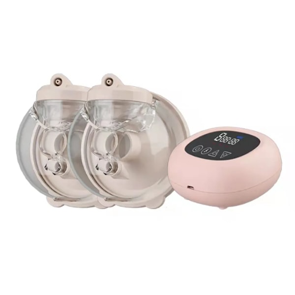 Dubbel elektrisk bröstpump, bärbar anti-backflow, 4 lägen och 9 nivåer, spegel LED-display, ultratyst och smärtfri bröstpump