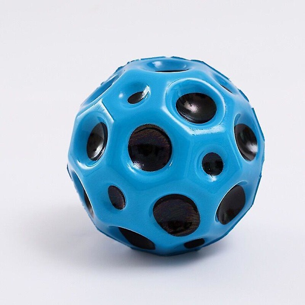 Extreme High Bouncing Space Balls Cool Pop Bouncing Space Ball Rubber Bounce Ball Sensory Toy Sports Training Ball For Indoor Blue