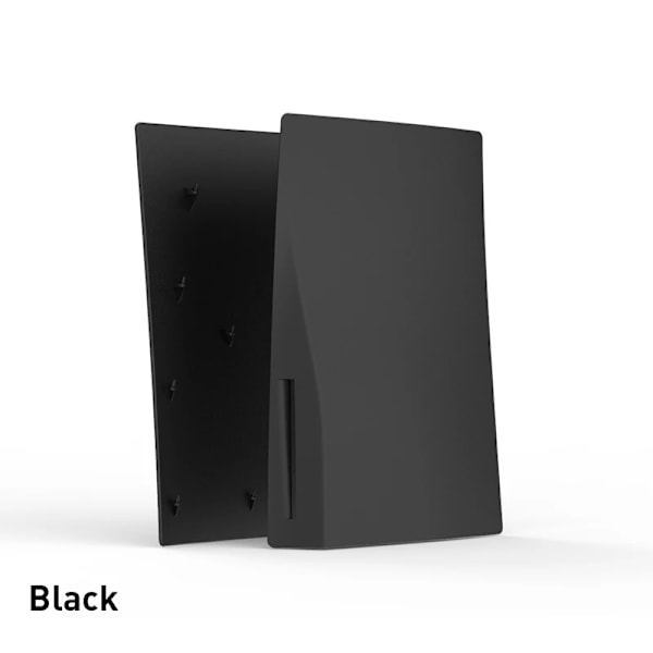 Data Frog Erstatningsplate for PS5 Konsoll Skin Plate Cover for Playstation 5 Plate Shell Tilbehør Svart Black Bundle 1