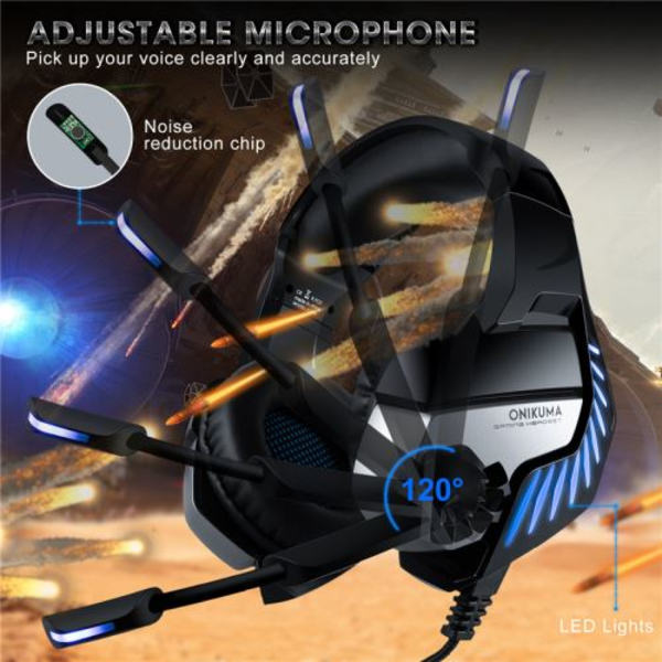 ONIKUMA K5 Pro Gaming Headset PS4 Trådbundet Stereo Gaming Head