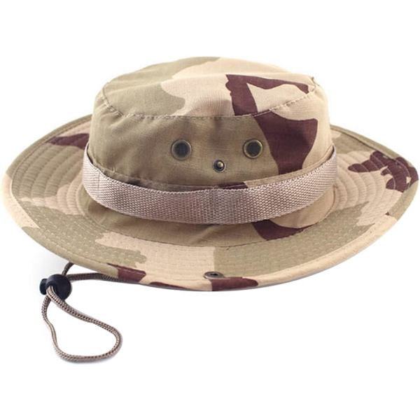 Boonie Tactical Fiskehatt Solskydd Visir Vision Kamouflage för Camping Vandring Fiske Män Unisex DC
