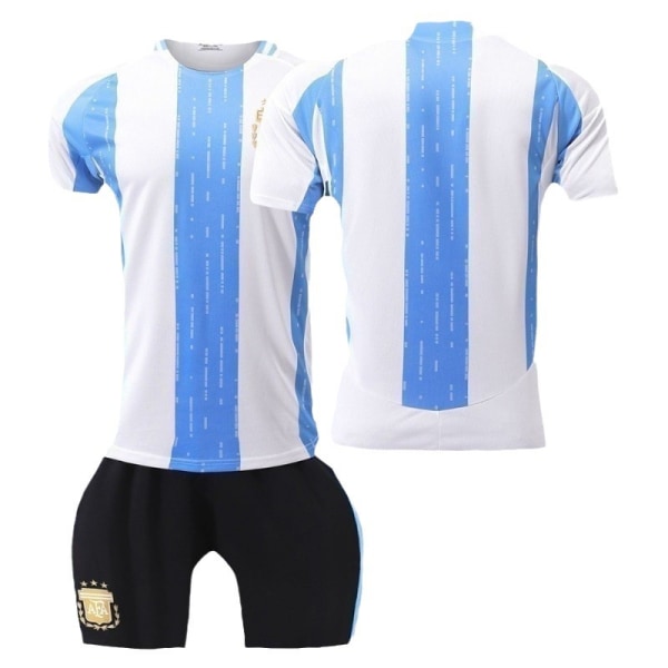 Uusi 24-25 Argentiinan jalkapalloasu nro 10 tähti koti 11 Di Maria 21 Dybala paita No. 10 socks + protective gear 28