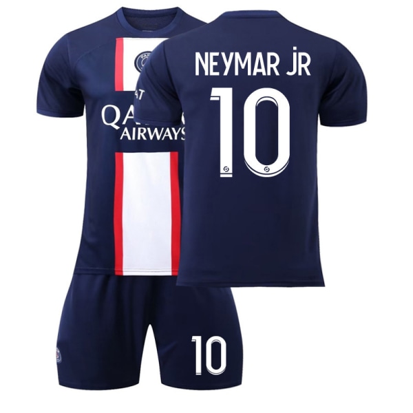 22-23 Paris hjemmebanetrøje nr. 30 nr. 7 Mbappe nr. 10 Neymar fodbolduniformssæt til mænd 2223 Paris home number 10 #L