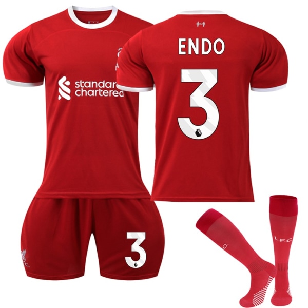 Ny Liverpool Hjemme Fotballdrakt for Barn 23-24 Kit Nr. 3 ENDO 20