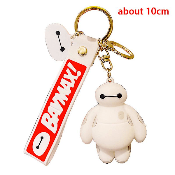 Big Hero 6 -avaimenperä, piirretty Baymax-nukke riipus avaimenperä pojille ja tytöille