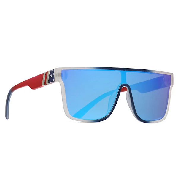 2024 Heta Rosa Spegel Coola strand en bit lins trendiga solglasögon unisex snygga herr sport solglasögon 2024 nyanser för resor C1 blue+gradient red