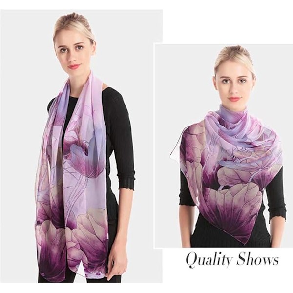 Stycken Sjalar för Kvinnor Lätta Scarves Mode Blommönstrad Sjal Semestergåvor Scarf