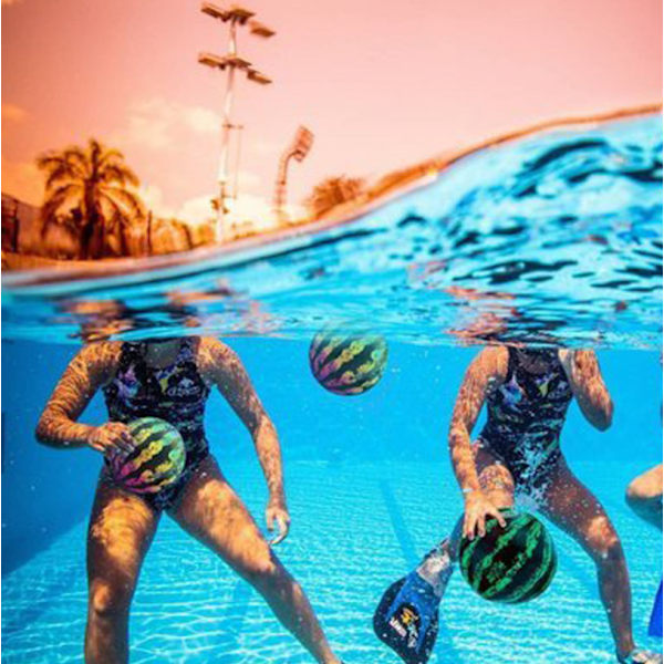 Vattenmelonboll för undervattensboll Vattenleksak Vattenmelonboll fyller vatten Uppblåsbar strandboll