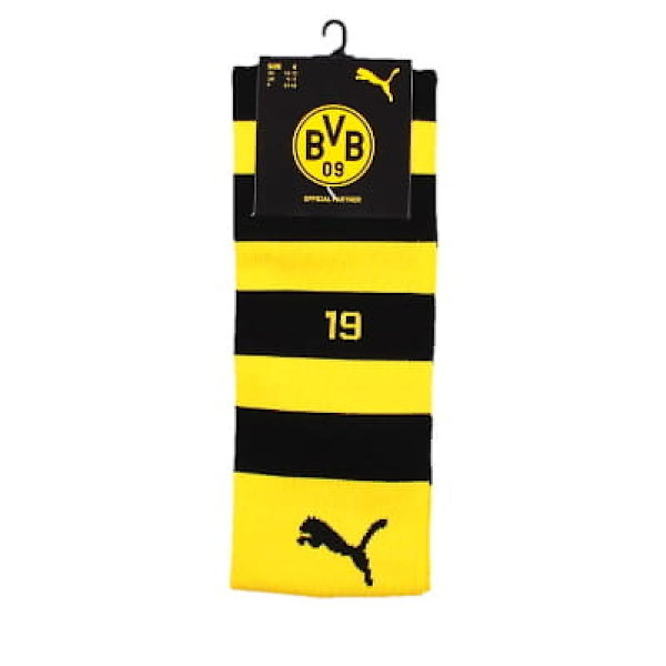 Borussia Dortmund Hjemmestrømper 2023-2024 (Gul-Sort) Small 2-5 UK Foot