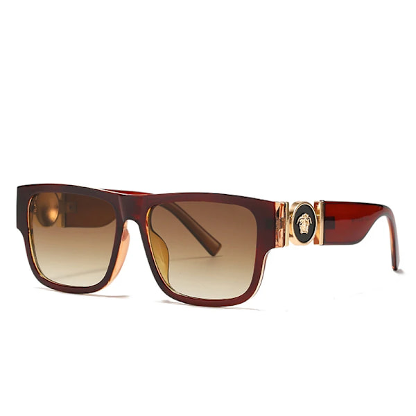 Bästa märke solglasögon lyx designer solglasögon fabrik grossist anpassad logotyp överdimensionerade solskydd OEM C4 Red brown/brown KD8173