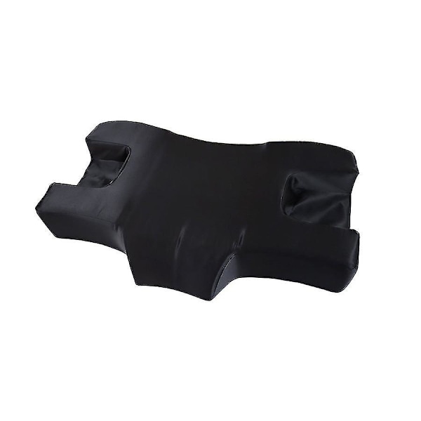 Anti-rynkor Nackskydd Skönhetskudde Hotell Skönhetssalong Långsam Rebound Memory Foam Kudde Black satin