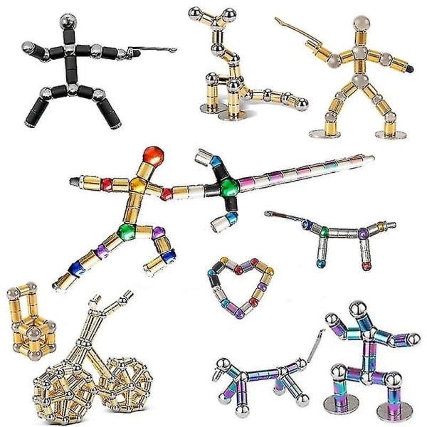 Magneettinen napa Fidget-kynä Metallimagneetti lelu Anti-stressi lahja