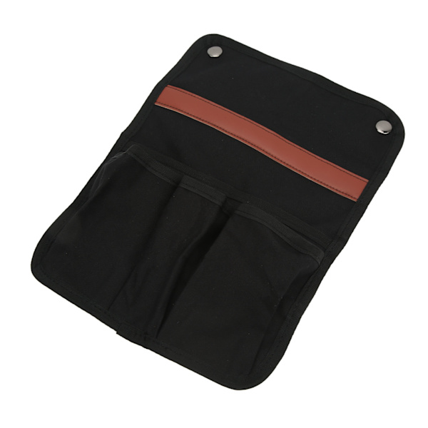 Campingstol Armlen Lagring Bag Side Multifunksjonell Bærbar Strandstol Hengende Oppbevaringspose for Utendørs Strand Svart