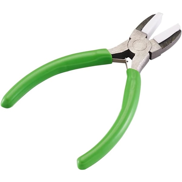 Pliers Nylon Flat Pliers Carbon Steel 132mm Length Save Effort Jewelry Pliers Making Hand Tools