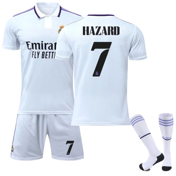 22-23 Real Madrid kotipaita No. 9 Benzema No. 10 Modric No. 20 Vinicius jalkapallopaita setti 23 Real Madrid home number 7 socks 2XL