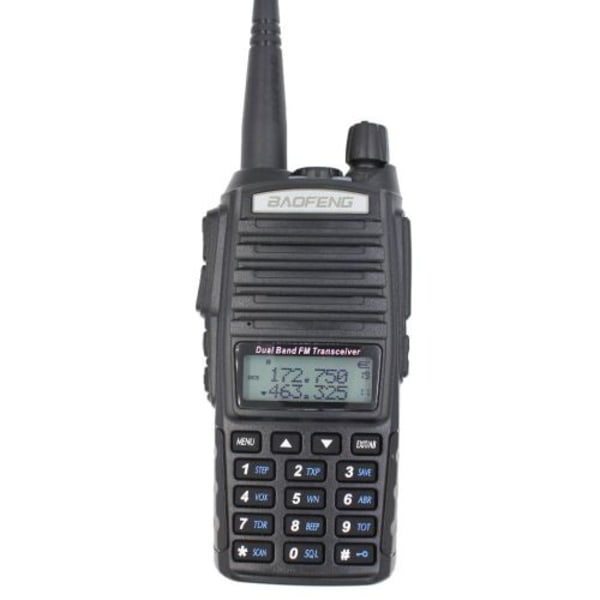 UV-82 ægte 8W Walkie Talkie dobbelt bånd VHF / UHF tovejsradio