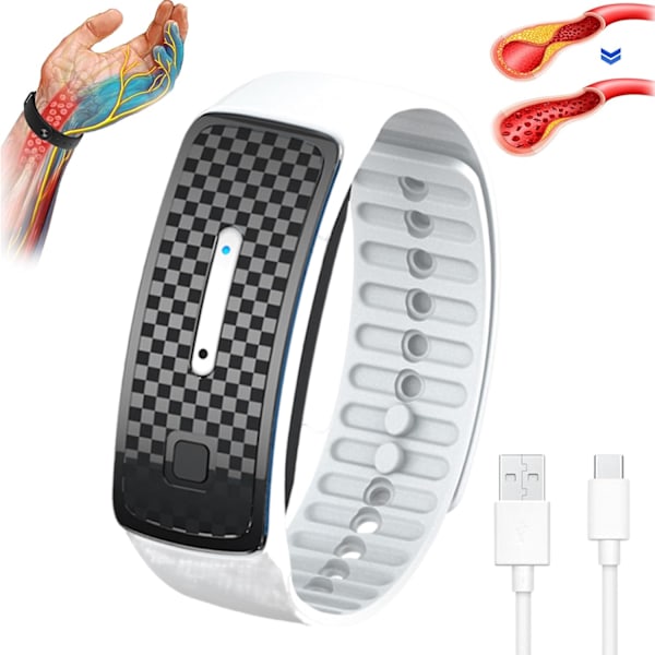 Handledsband, Lympunclog Titanium Handledsband, Lympunclog Titanium Unclog Handledsband, JOSFIT Justerbart Armband för Män och Kvinnor White