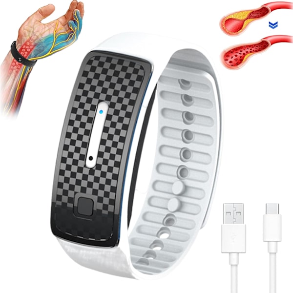 Rannekoru, Lympunclog Titanium Rannekoru, Lympunclog Titanium Unclog Rannekoru, JOSFIT Säädettävä Ranneke Miehille ja Naisille White