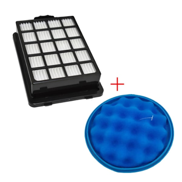 1 stk H13 støv HEPA-filter og 1 stk svampfilter til Samsung SC2