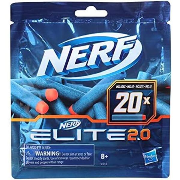 Hasbro 2.0 Täyttöpakkaus 20 Nuolella - Sisältää 20 virallista 2.0 nuolta, jotka sopivat kaikkiin Nerf Elite -ampujiin