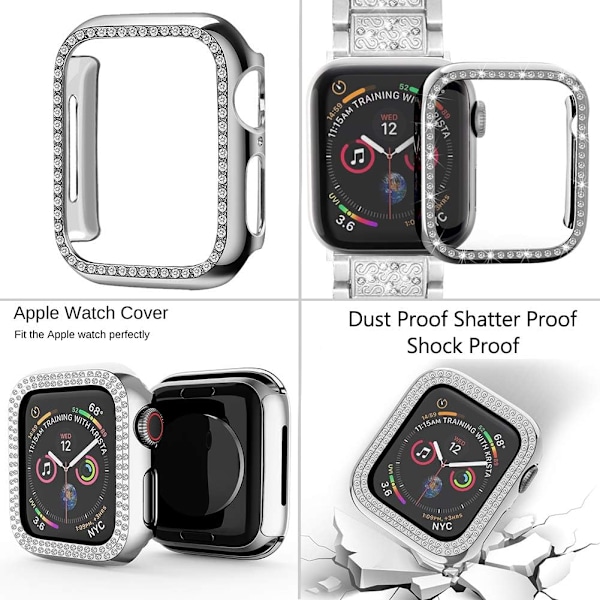 Yhteensopiva Apple Watch -rannekkeen kanssa 40 mm kotelo naisille, korut Re