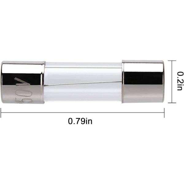 10 kpl F5AL pikasulake 5A 250V lasiputkisulakkeet 5 x 20 mm (5amp) (F5A) (F5A)