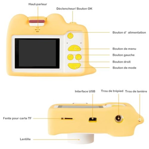 GIANTEX 18MP 1080P Digitalkamera for barn, 2,0 tommers skjerm, 16 GB