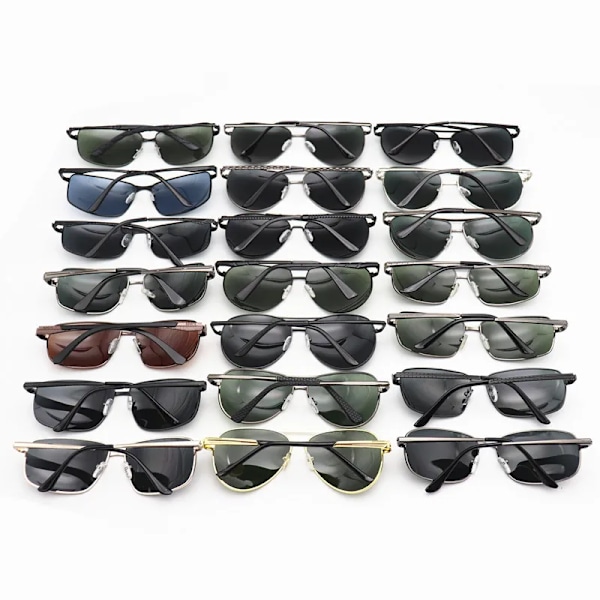 2024 halvat Kiina tukkumyynti TAC-linssi aurinkolasit miehille metalliset polarisoidut ajolasit Random sunglasses for men