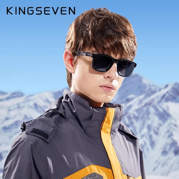 KINGSEVEN Suositut miesten ja naisten polarisoidut aurinkolasit Värikkäät muotiauringolasit Aurinkolasit 752 C3 Leopard Brown Fashionable
