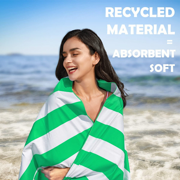 Mikrofiber Strandhåndklæder, Sandfrit Strandhåndklæde, Ekstra Stor