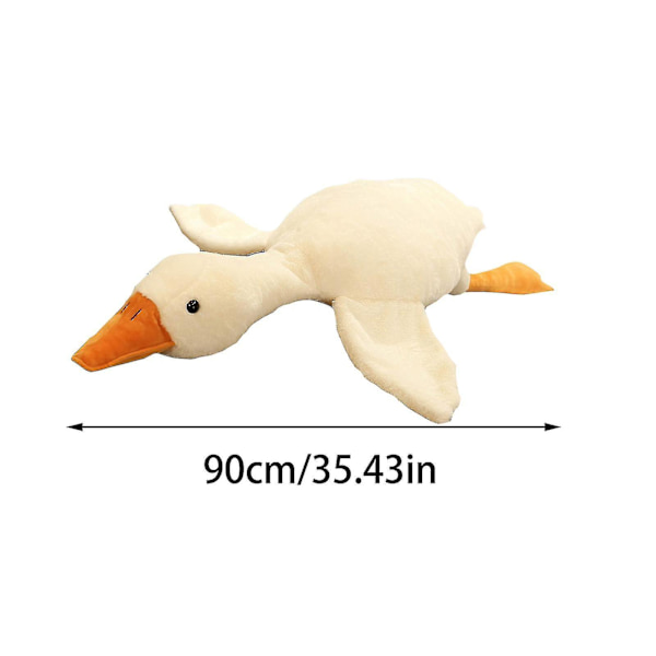 Jätteliknande simuleringsanka plyschleksak mjuk kudde fylld jättegåsdocka presenter 90CM