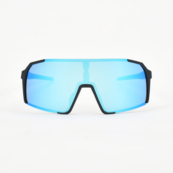 Anti-vind UV400 Cat 3 Sølv Spejl Linse Herre Cykel Golf Strand Sport Solbriller Fra Guangzhou Fabrik 2024 Full Ice Blue Mirror sport