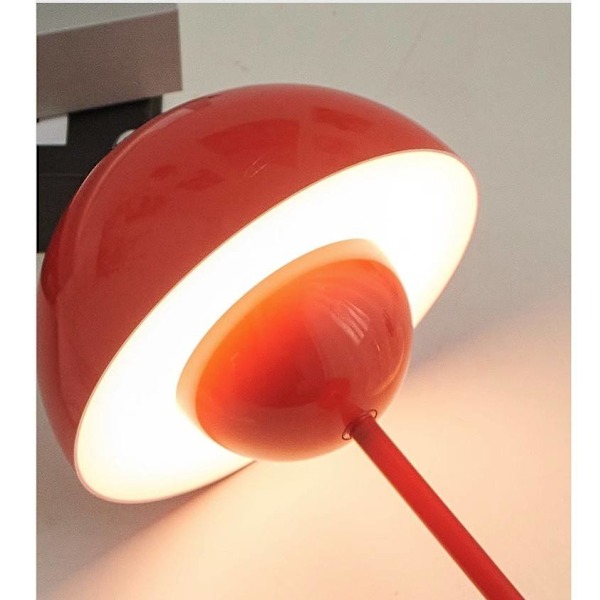 Mushroom Flower Bud Genopladelig Led Bordlamper Skrivebord Nat til Soveværelse Mad Touch Nattelys Hvid