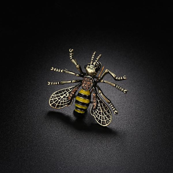 Kimalainen Rintaneula Bee Insect Pin Anima Enamel KELTAINEN BEE - spot sale