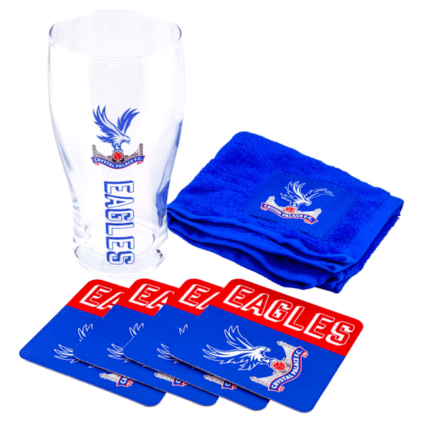 Crystal Palace FC Mini Bar Set One Size Blue/Red/Clear Blue/Red/Clear